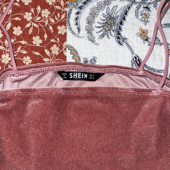 SHEIN Velvet Cropped Cami Top (exclusive color) - Picture 3 of 4